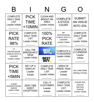 Product Flow Bingo Card