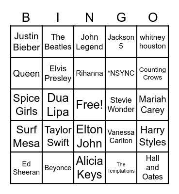 Valentine's Day Bingo Card