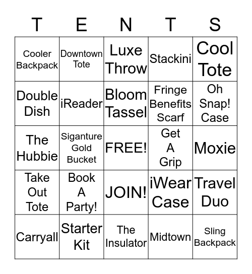 Initials, Inc. Bingo - Fall & Winter '15 Bingo Card