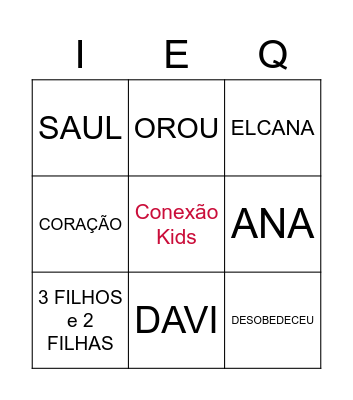 BINGO BÍBLICO Bingo Card