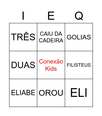 Bingo Bíblico Bingo Card