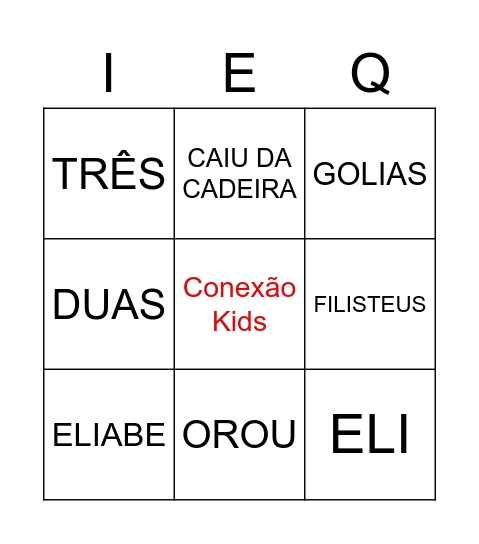Bingo Bíblico Bingo Card