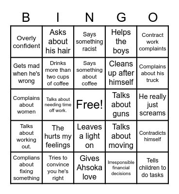 Jak Bingo Card