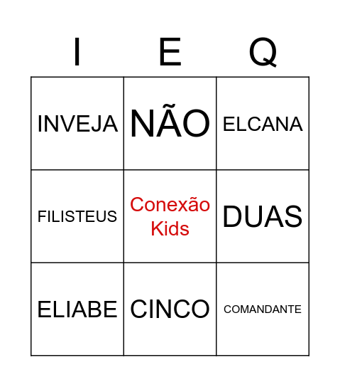 Bingo Bíblico Bingo Card