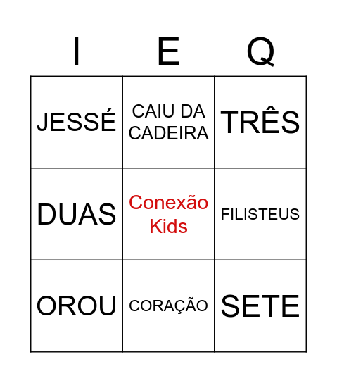 Bingo Bíblico Bingo Card