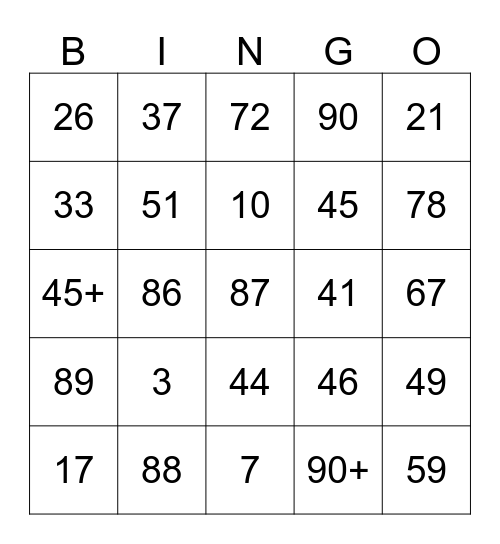 Minutbingo i Superligaen 15/16 Bingo Card