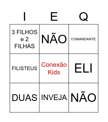 Bingo Bíblico Bingo Card