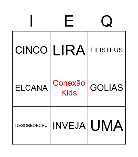 Bingo Bíblico Bingo Card