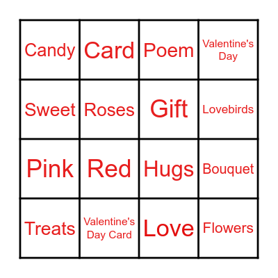 Valentine's Day BINGO Card