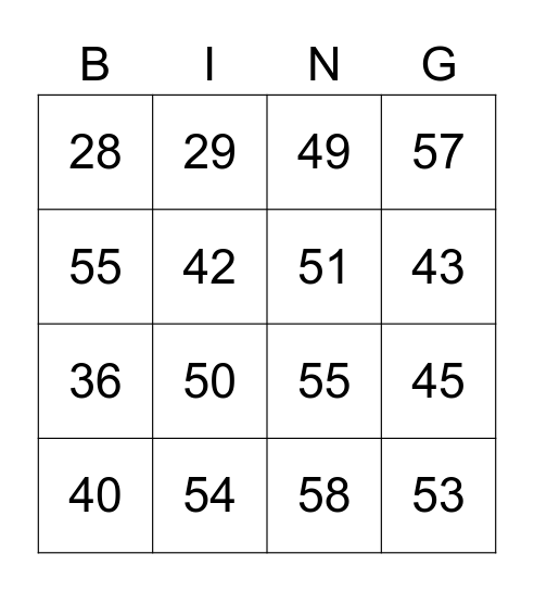 Seismic Valentine's Bingo Card