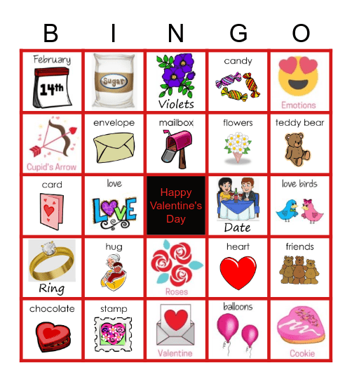 CLC Valentine's Day Bingo Card