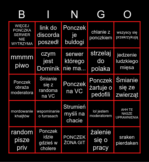 premium VC awizawka bingo Card