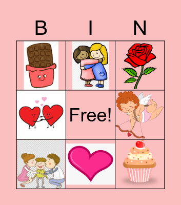 Valentine's day Bingo card Bingo Card