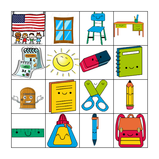 EN EL SALON DE CLASES ESPAÑOL Bingo Card