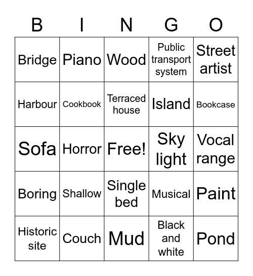Focus 2 (unit 3 & 4) Bingo Card