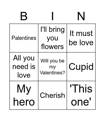 Workintines Bingo Card