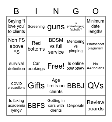 DiskHorse Bingo Card