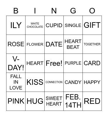 Miss Nic's Bday Bingo Card