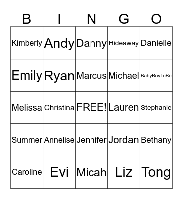 TSH B I N G O  -  Generation X Bingo Card