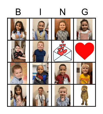 Friendship Bingo Card