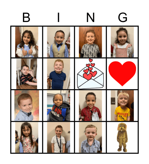 Friendship Bingo Card