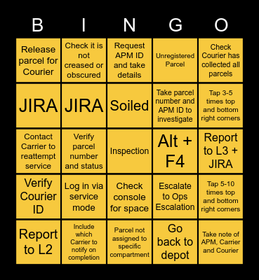 InPost Bingo Card