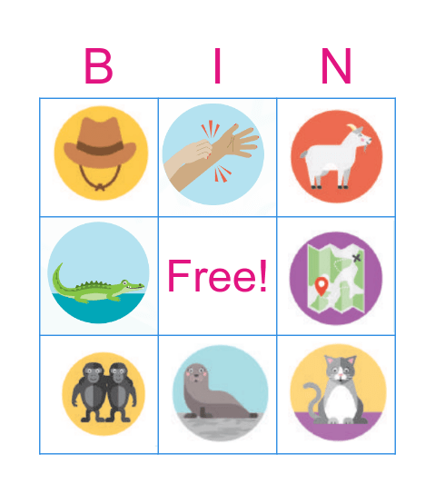 RGR Beginning Sounds 1 Bingo Card