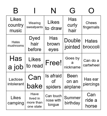 Homeroom bingo 2 Bingo Card