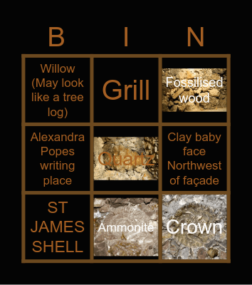 Grotto Bingo Card