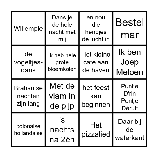 CARNAVAL BINGO Card