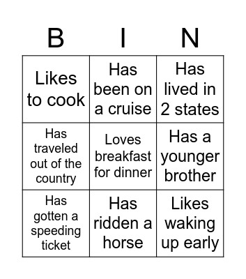 COWORKER BINGO Card