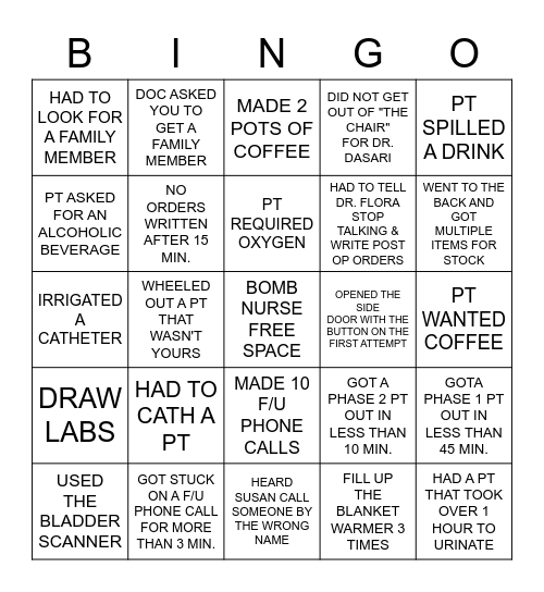 IVY'S B-DAY BINGO Card