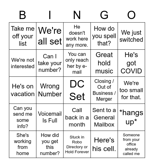 Bingo Card