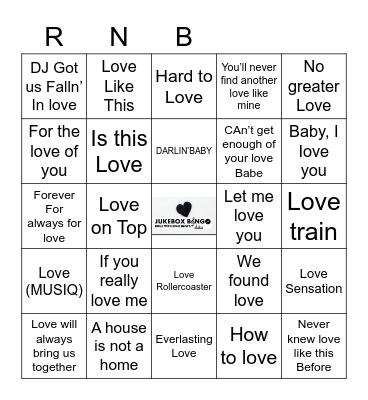 JBB RNB Bingo Card