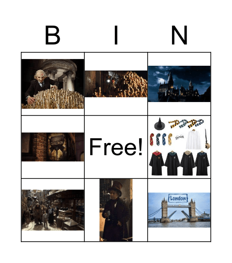 Harry Potter 5 Bingo Card