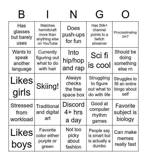 Vinnycent Bingo Card