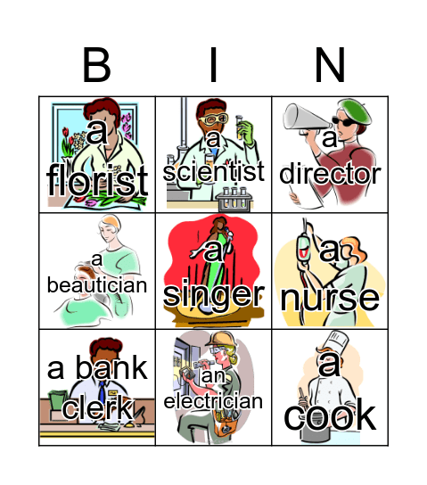 JOBS! Bingo Card