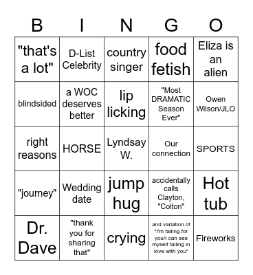 BACH BINGO Card