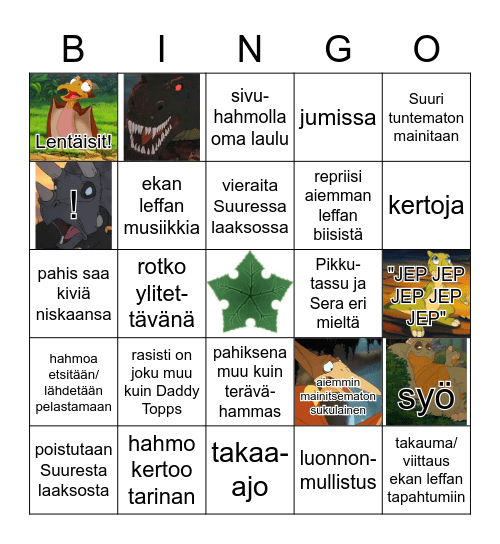 Maa aikojen alussa (jatko-osat) Bingo Card