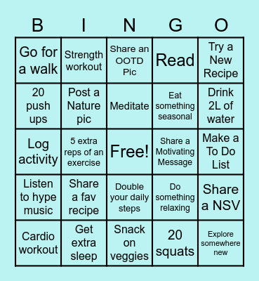 WEEK 6 BINGO Card