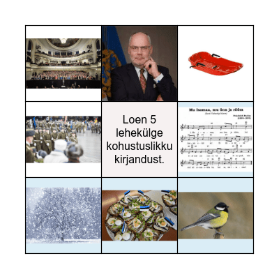 BINGO „MIDA NÄGIN JA TEGIN 24. ja 25. VEEBRUARIL" Bingo Card