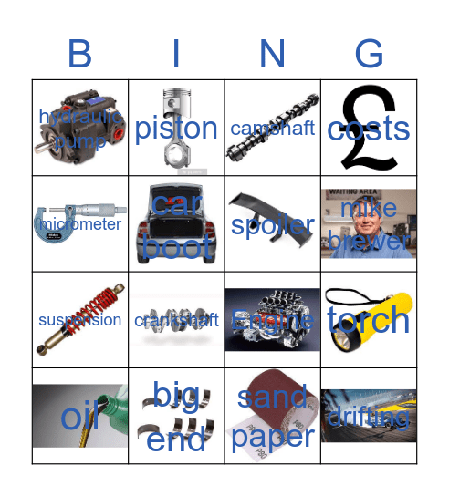 wheeler dealers Bingo Card