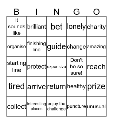 Our World 11-15 Bingo Card