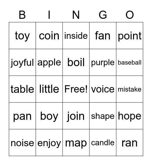 Bingo Card