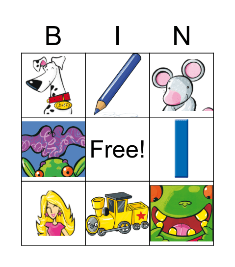 1º ENGLISH Bingo Card