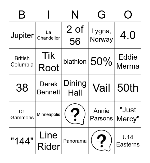 Share the Love Bingo Card