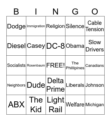 Asplund Bingo                              3 Minute Time Limit Bingo Card