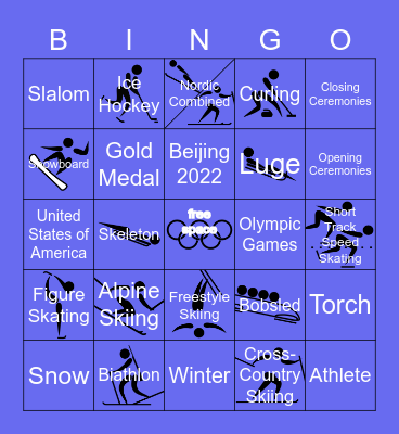 14-Winter Olympics Bingo Card