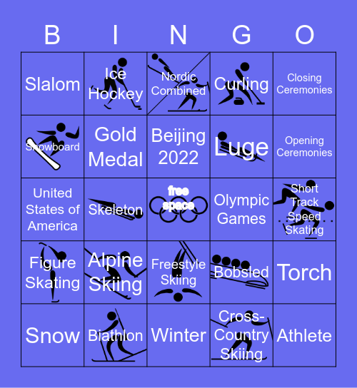 14-Winter Olympics Bingo Card