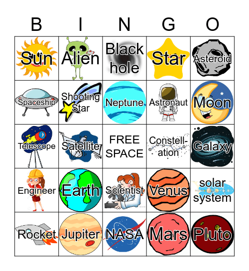 9-SPACE Bingo Card